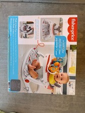 Fisher-Price Deluxe Sit-Me-Up Floor Seat w/ Toy Tray, Toy Bar, Portable