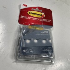 Command Clear Round Cord Clips Value Pack 17017CLR-10ES 10 Clips / 12 Strips NEW 0.83 per strip