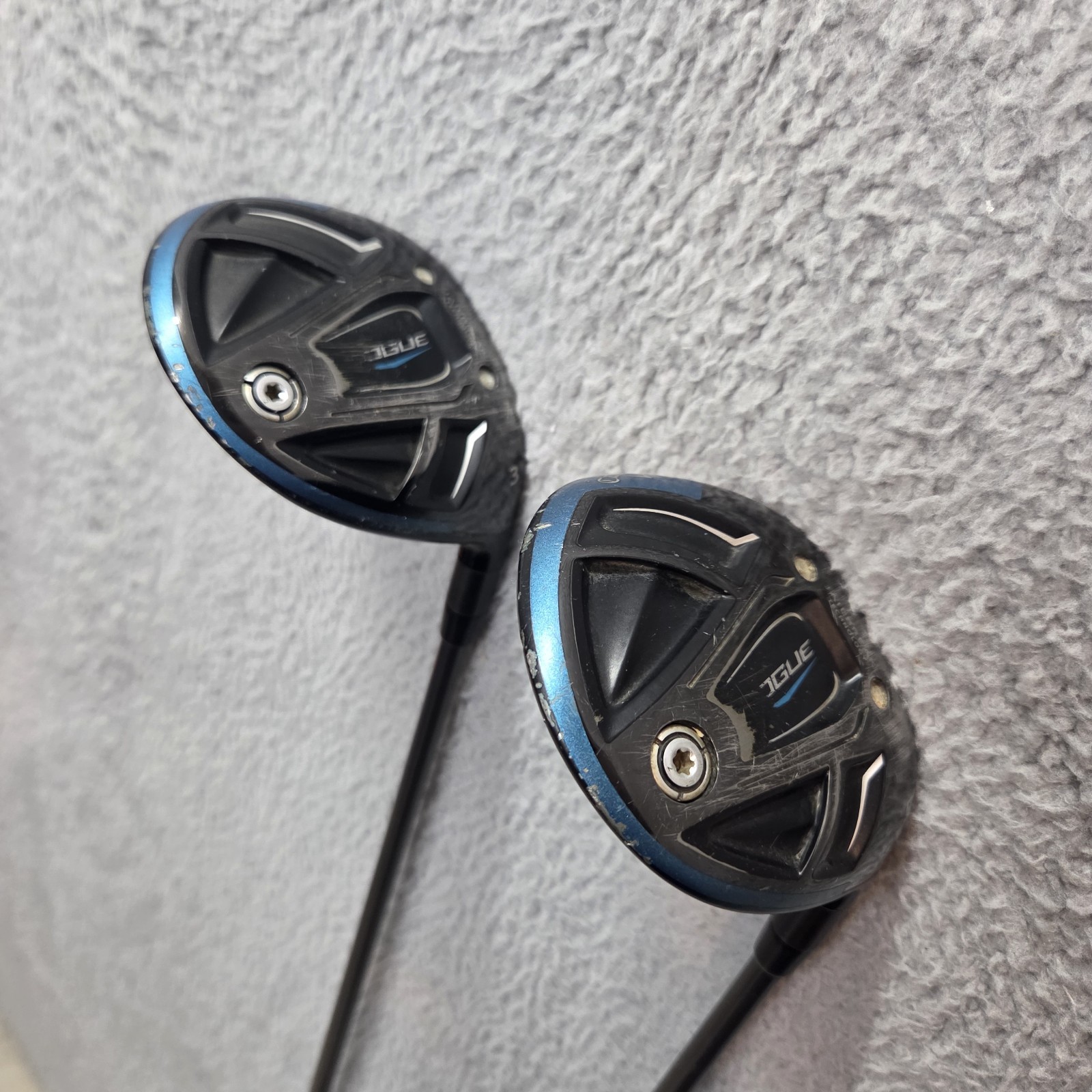Set of 2 - Callaway Rogue 3 & 5 Wood Graphite Aldila Synergy 60 Senior Flex