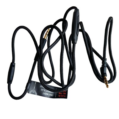 Nylon Audio Cable with mic For V-MODA Crossfade LP LP2 M-100 M-200