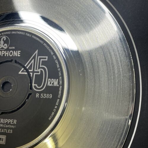 Beatles - Platinum Disc - Day Tripper Platinum 7" Vinyl Display - RARE - Imagen 11 de 17