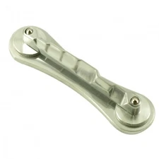 NEW - Genuine Bigsby Flat Base Sorkin (Bowtie) Bridge - POLISHED ALUMINUM