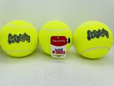 KONG AirDog Squeakair Balls X Large Yellow 3 Count Fetch Dog Toy Bundle