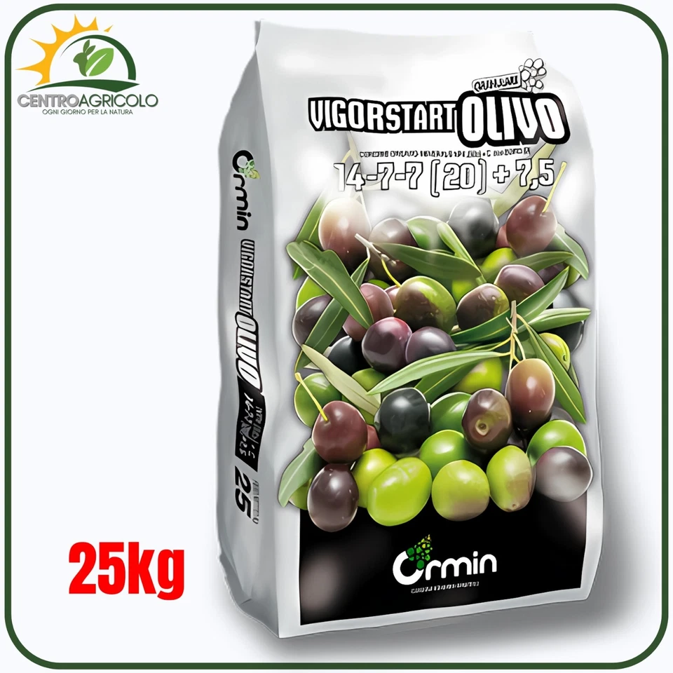 CONCIME SPECIFICO ORMIN PER OLIVO VIGORSTART NPK 14-7-7 CON MICROELEMENTI 25KG