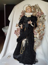 addolorata fine 800 mani piedi te terracotta occhi di vetro contornata