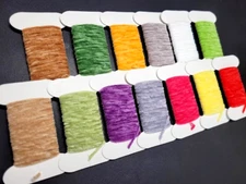 ULTRA CHENILLE - 16 COLORS - Fly Tying Materials - Small/ FINE - Round - NEW!
