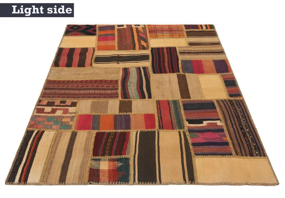 Kelim Patchwork 180x121 cm Handgewebter Perserteppich-Orient,kilim,Carpet,Rug - Bild 3 von 4