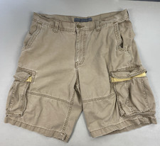 Old Navy Cargo Shorts Mens 34x11 Heavy Canvas Baggy Faded Grunge Vtg Y2K SOLID
