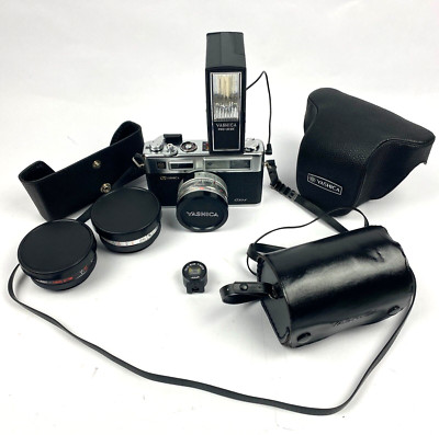 Yashica Electro 35 GSN 45mm f1.7 Rangefinder Camera Flash Lens Kit