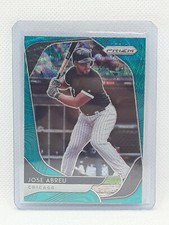 Jose Abreu 2020 Panini Prizm Baseball - TEAL WAVE #61 - Chicago White Sox