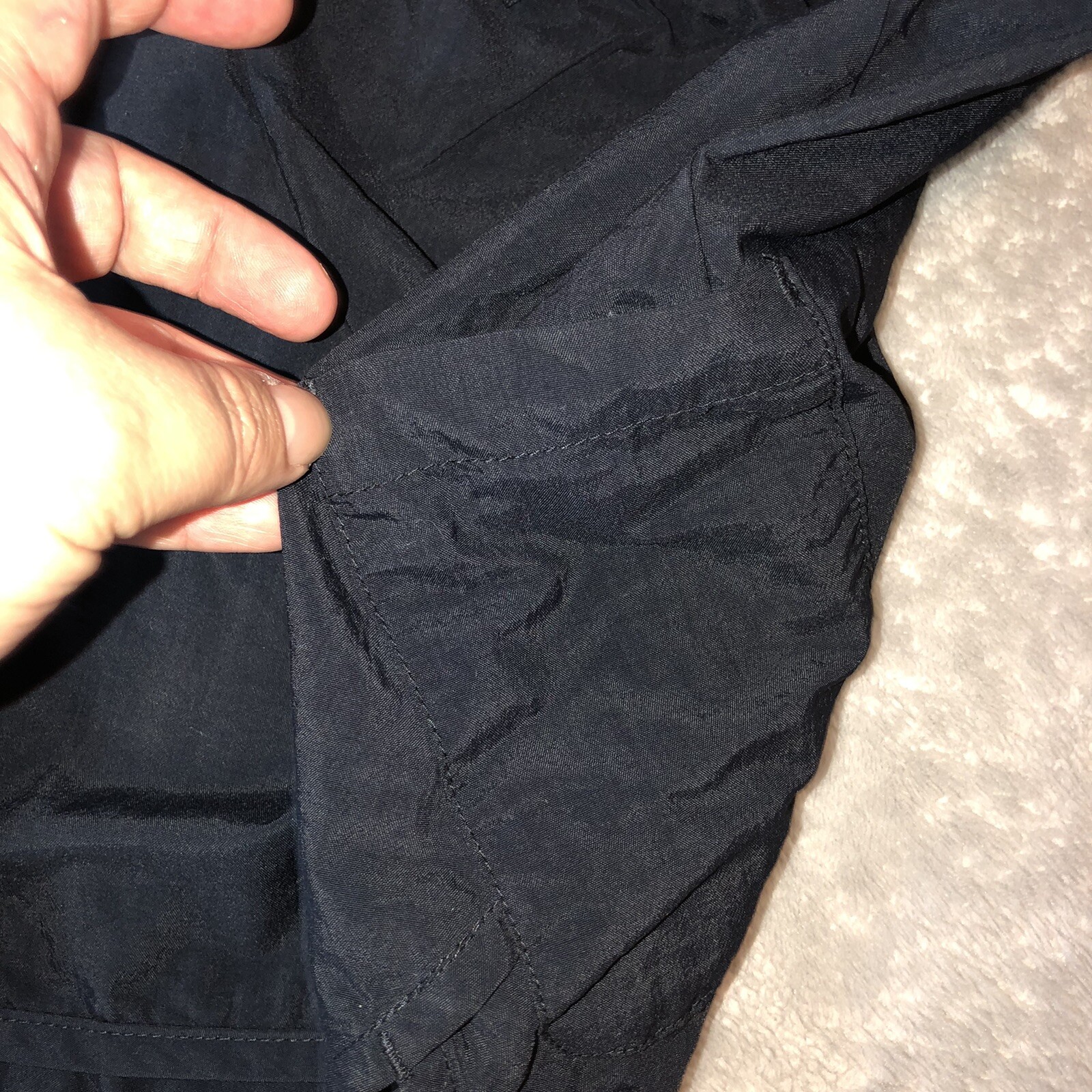 COLUMBIA Womens Black Polyamide Elastic Waist Drawstring Running Shorts Sz L thumbnail 4