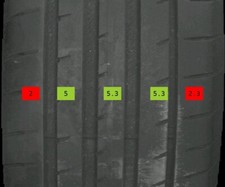 225/45 R19 96W Sommerreifen Goodyear Eagle F1 5mm DOT 1422 - 2 REIFEN