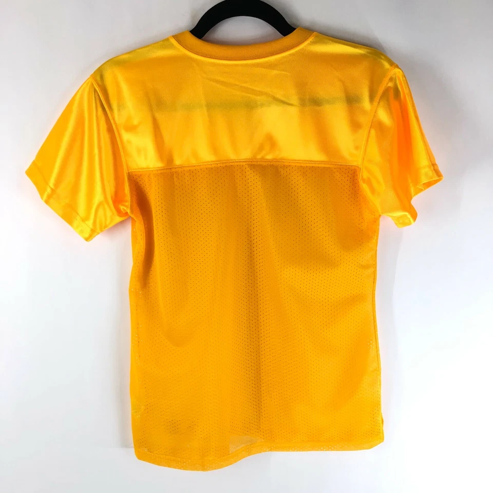 Camiseta Augusta para mujer cuello en V manga corta atlética amarilla talla M Foto 2 de 4