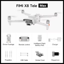 FIMI X8 Tele Max Wide-Angle Hybrid Zoom 4K 60fps 10KM Professional Camera Drone