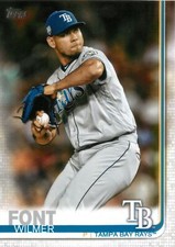 Wilmer Font 2019 Topps Series 2 Baseball MLB Base Card #429 Tampa Bay Rays