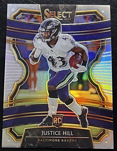 Justice Hill (6) Rookie Lot 2019 Select Silver Spectra Jersey Patch /99 Playbook - Picture 2 of 7