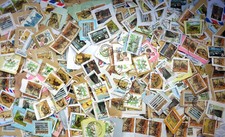 BOTSWANA MIXED STAMPS on paper mixture/kiloware 3 oz. (84 grams) B2