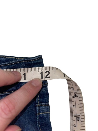 Levis Girls Boyfriend Jeans Sz 10 Adjustable Waist Distressed Medium Wash FLAW - Picture 7 of 9