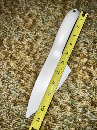 Tupperware Pastry Cake Pie Dessert Knife Cutter Server White New Serrated - Picture 9 of 10