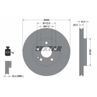 Textar 2X Bremsscheibe Vorne Ø288 Mm FüR Mercedes-Benz B-Klasse W245 A-Klasse