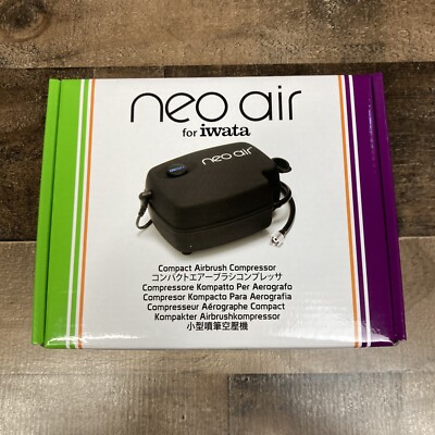 Iwata Neo Air Mini Airbrush Spray Tan Tanning Compressor -Open Box