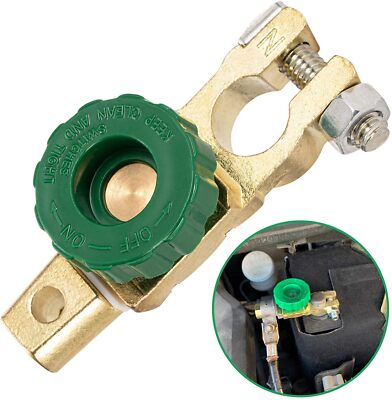 Top Post Battery Disconnect Switch 12V-24V Battery Shut Off Switch Quick Disc...