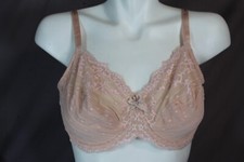 Chantelle 3281 Underwire Unlined Rive Gauche Full Coverage Bra size 34DDD rose