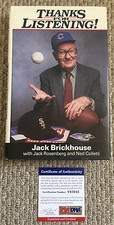 Jack Brickhouse Signed Thanks For Listening! Book Chicago Cubs Hey Hey! PSA/DNA