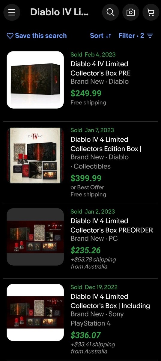 Diablo IV 4 Limited Collectors Edition Damaged Box Corners