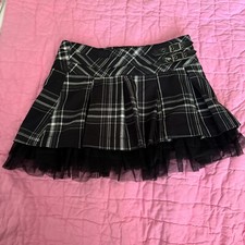 Benetton Girls Pleated Skirt Size S 5 To 6