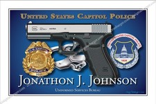 Police,US,Capitol,Federal,DC,DHS,US,congress,Retirement,badge,gift
