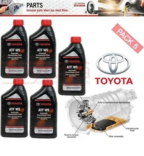 5 Genuine Toyota 00289-ATFWS Automatic Transmission Oil Fluid ATF WS Lexus Scion