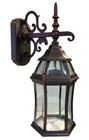 Black Red Wall Sconce Outdoor Lighting Fixture Light Lantern Exterior