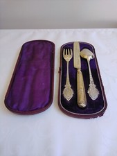 104.8g 1868 Birmingham Sterling Silver-Gilt Dining Set