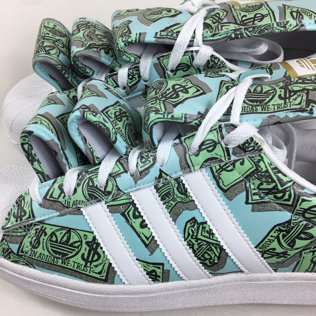 adidas × jeremy scott MA-1 Adidas X Jeremy Scott Money Superstar Sneakers Men's Shoes Size 9