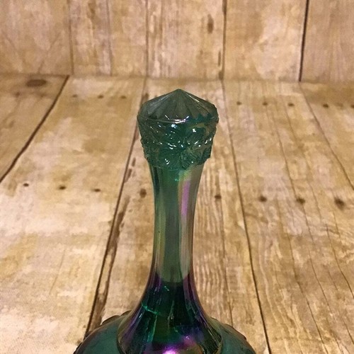 Campana artesanal de abeto verde Fenton Cape Cod carnaval - Imagen 6 de 7