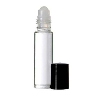 [10 ml Klarglas Roll on Flaschen ätherisches Öl Parfüm leer schwarzer Deckel Flaschen