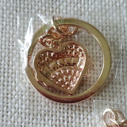 3 Schlüsselanhänger Key Chain Rosegold (farbig) Strass Kristall Herz Anhänger - Bild 12 von 12