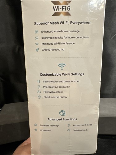 TP-LINK DECOW7200 3600 Mbps Wireless Router - White - Bild 5 von 5
