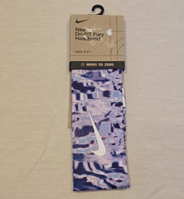 Nike Dri-FIT Fury Headband MOVE TO ZERO Adult Purple Headband NEW 9x2.5