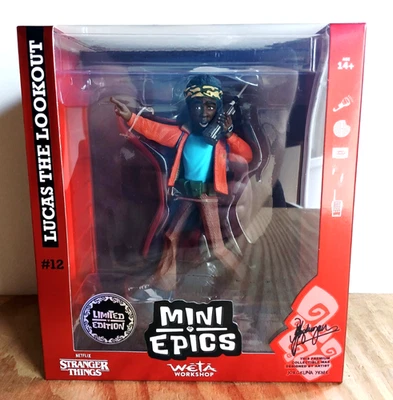 Figurine Mini Epics Stranger Things Lucas The Lookout Weta Workshop - Photo 1/4