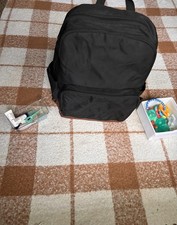 Diaper Backpack Zip Bag Black Brown WITH Baby Essentials NEW