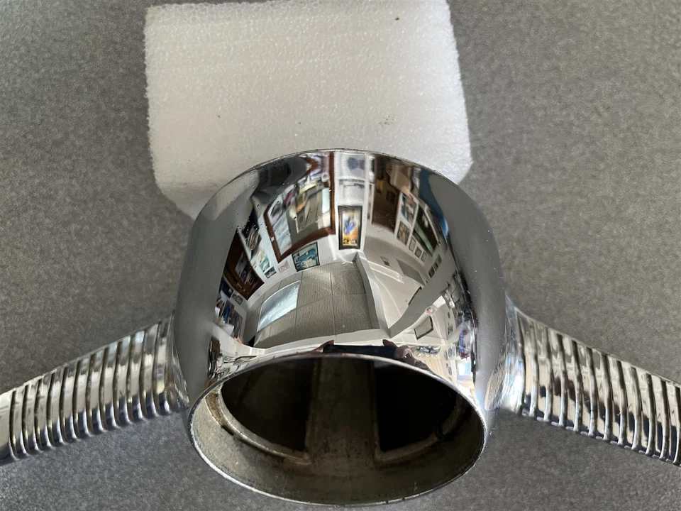 Barra de anillo de bocina Plymouth Belvedere 1955 1956 cromada OEM 55 56 Foto 4 de 4