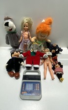 Texas Instruments Speak & Math Vintage Toy Lot Mixed Brands 9 Pcs Mickey Babar
