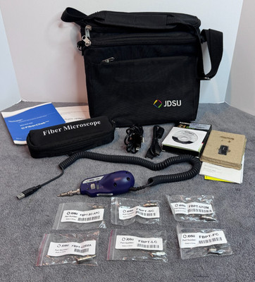 JDSU Viavi P5000i Fiber Digital Microscope with 7 Tips & Bag