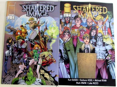 Shattered Image Lot 2 #1, 2 1996 Image Savage Dragon Spawn Ripclaw Comics