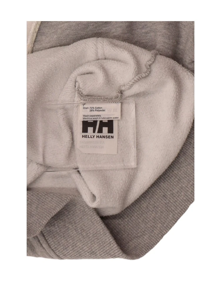 Sudadera con Capucha Helly Hansen Mujer Gráfica Reino Unido 14 Gris Medio Algodón CM13 Foto 3 de 3