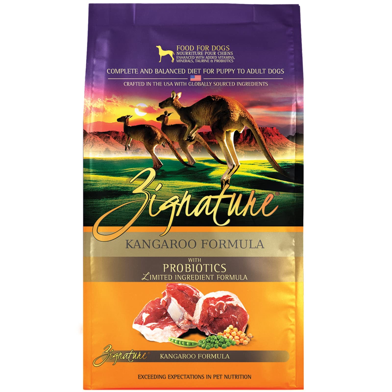 , Kangaroo Limited Ingredient Formula Grain-Dry Dog Food, 25-lb
