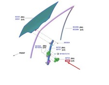 Nissan Leaf Ze1 Fenêtre de porte avant avant Motor de régulateur 807303NA1b Nouv