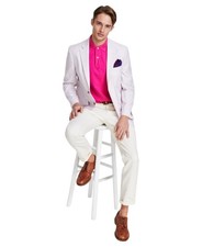 Nautica Mens Modern fit Sport Coat Blazer 38 S Pink Solid